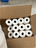 Lot of loose rolls toilet paper