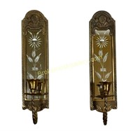 Vintage Mirrored Wall Sconces