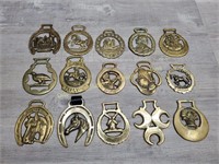 Horse Bridle Brass Medallions