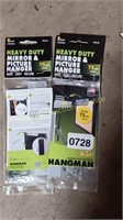 2 HEAVY DUTY MIRROR& PICTURE HANGER