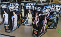4 Star Wars Collector Series Action Figures 1996.