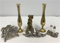 Lot of Brass and Metal Decor