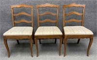 Lot of Three French Provincial Dining Chairs