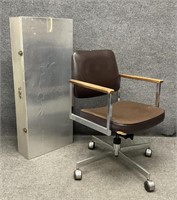 Metal Storage Box and Office Chair