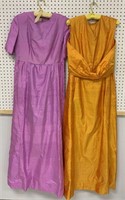 Two Hand-Made Silk Dresses