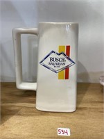 Busch Bavarian beer glass