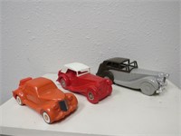 3 VINTAGE AVON CARS ROLLS ROYCE  36 MG AND 36 FORD