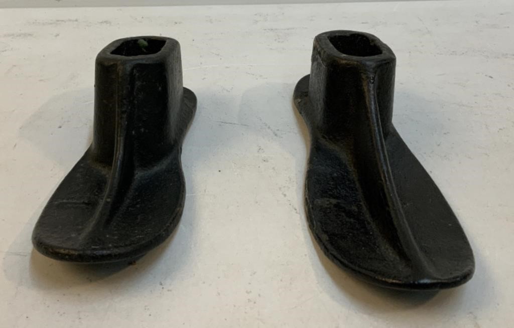(2) Cast Iron Boot Dryers,  Different Sizes