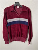 Vintage Velour Mens V Neck Shirt