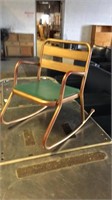 Vintage metal childs rocker