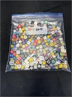 Mixture of small and medium dice