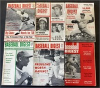 6 1960s Baseball Digest lot