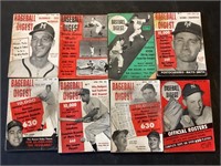 7 1950s Baseball Digest lot