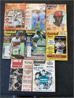 8 1970s Baseball Digest lot