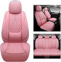 Huangxin 5pcs Pink Car Seats Covers Full Set