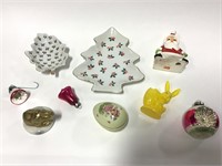 China/Ceramic Christmas Decor Items Lot