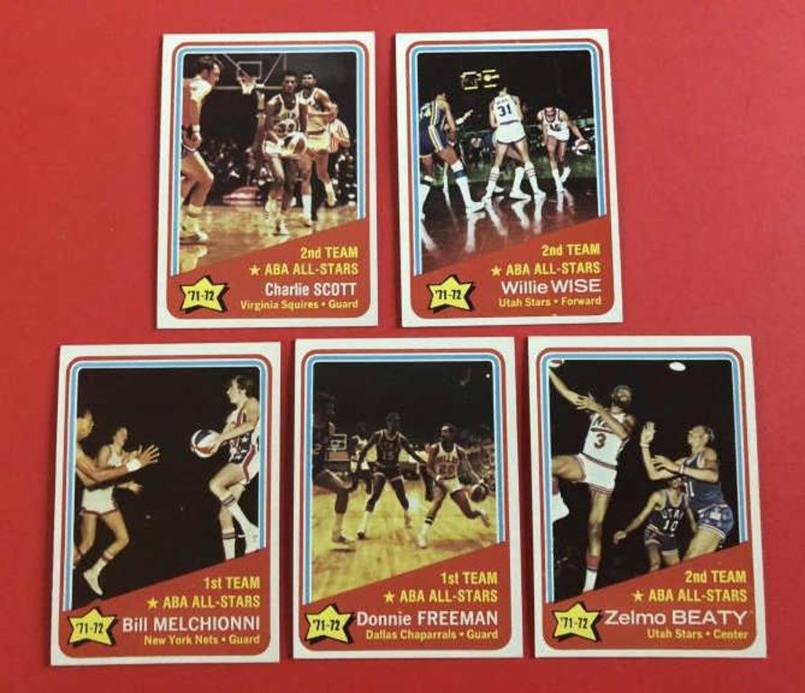 1972 Topps Basketball All-Star Cards Lot of 5