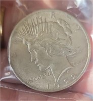 1922 silver peace dollar