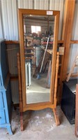 Oak Mirror (broke at corner)