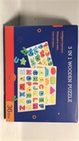 New 3-in-1 Wooden Puzzle