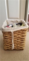Basket with Assorted Scarves