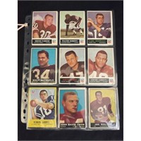 (18) Different 1960's Football Cards