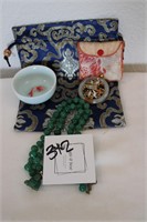 Chinese pouches and Jewelry