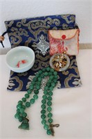 Chinese pouches and Jewelry