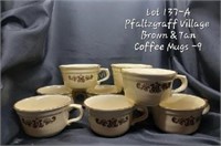 (9)-Pfaltzgraff Village Coffee Mugs