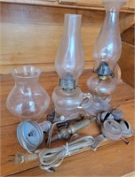 Vintage Oil Lamps and Accessories