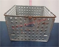 Vtg Washburn Androck Wire Metal Locker Bin