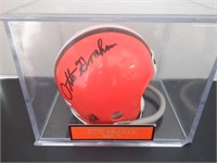 OTTO GRAHAM SIGNED AUTO BROWNS MINI HELMET JSA