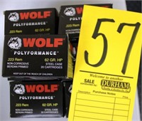 Wolf polyformance 13 boxes of 20 Cal. .223 REM