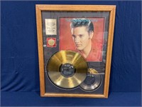 24K Gold Elvis Record