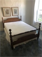 Ethan Allen Maple 4 Post Bed (60 x 78) with