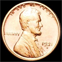 1921-S Lincoln Wheat Penny NEARLY UNCIRCULATED
