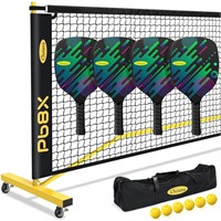 Pickleball Net Pickleball Set with Net Driveway Wh