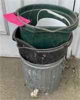 Metal and Plastic 1 and 5 Gallon Buckets