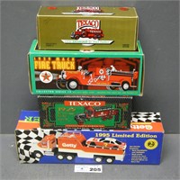 Texaco & Getty Die Cast Truck Banks