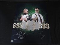 TED DIBIASE IRS SIGNED 16X20 PHOTO WWF COA