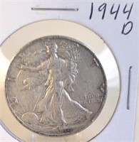 1944 D  Walking Liberty Silver Half Dollar