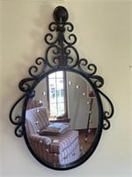 Wrought Iron Wall Mirror
