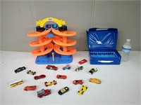 FISHER PRICE RACE TRACK & TOY CARS + CASE