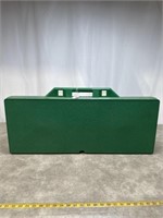 Foldable green picnic table