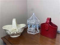 Baskets & Birdhouse Candle Holder