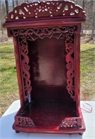 Beautifully Carved Buddist Shrine With Dragons  &