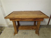 Primitive barn wood table.