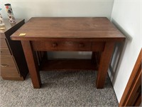 Beautiful Dark Wooden Side Table with bottom