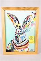 Framed "Unharnessed Hare" by Starla Michelle