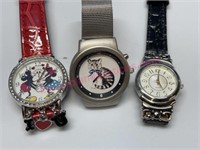(3) Vtg Ladies' watches (Mickey Mouse)